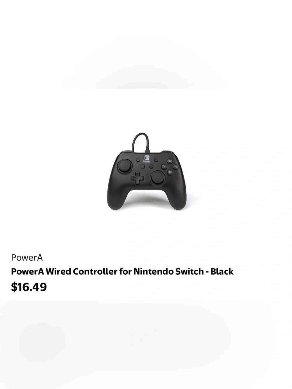 Nintendo Black Wired Pro-Style Controller